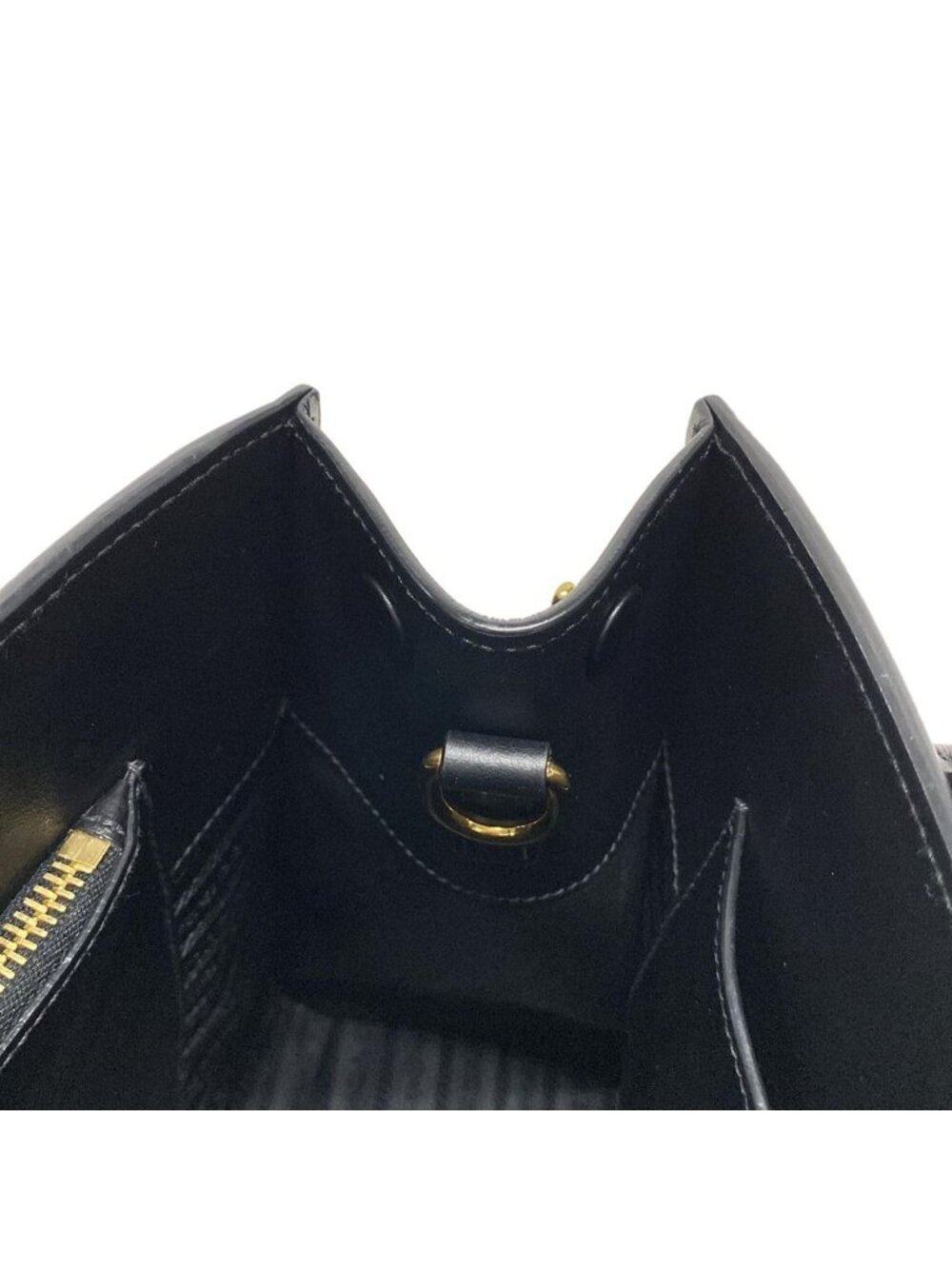 ★SOLD★ Prada Tote Monochrome Black Leather - Picture 13 of 15